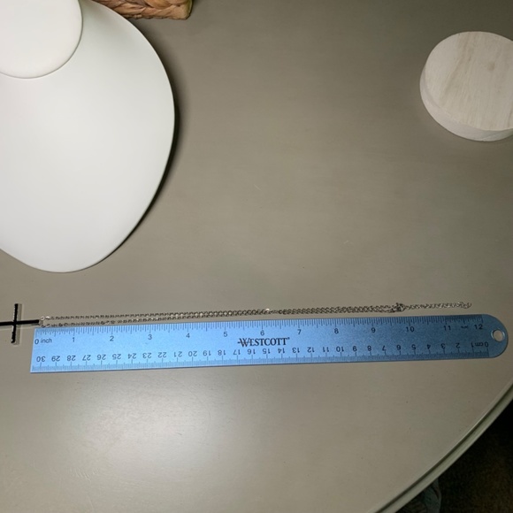 Black and Silver Tone Simple Cross Necklace, on  20”-22” chain. - Picture 12 of 12